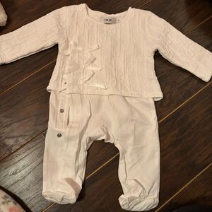 Dior Infant White Cable Knit Outfit